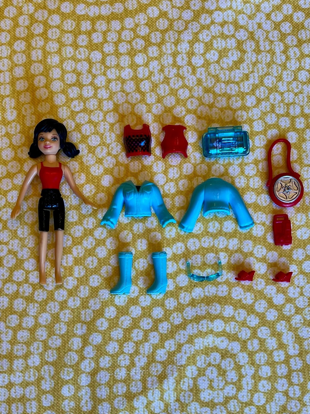 Vintage 2006 Polly Pocket Quik Clik Car Cool Friends: Crissy